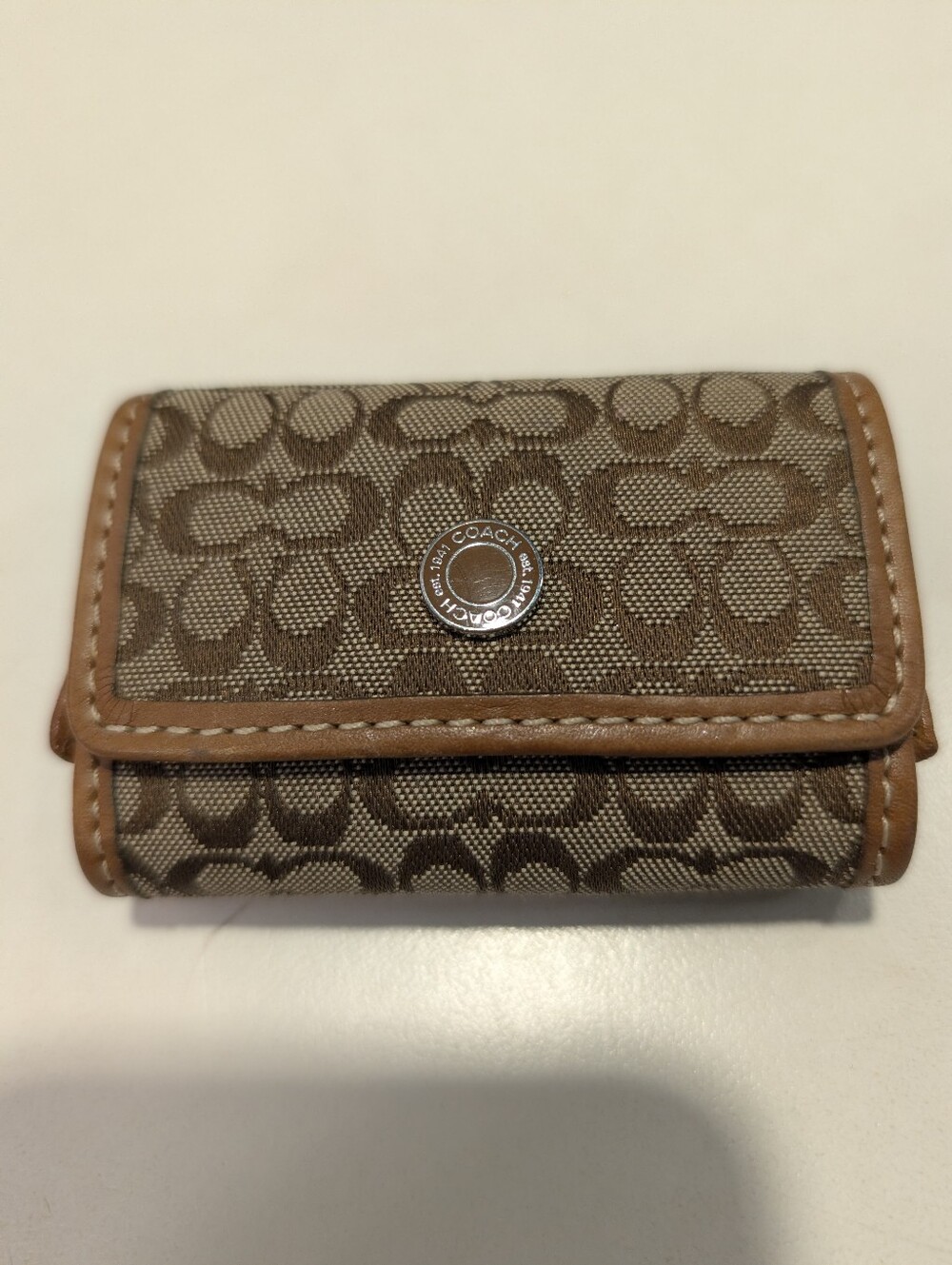 Rare Find Coach Y2K Soho Yellow Signature Mini Mirror Contact Lens Case